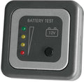 Batteritester LED påvegg skifergrå PRESTO-kompatibel - CBE Electronics foran