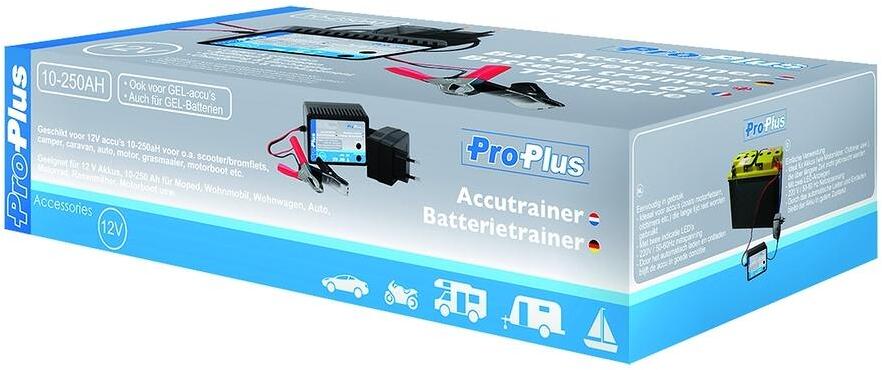 Batteritrener 12V for 10–250 Ah, også gel-batterier - Pro Plus bakside
