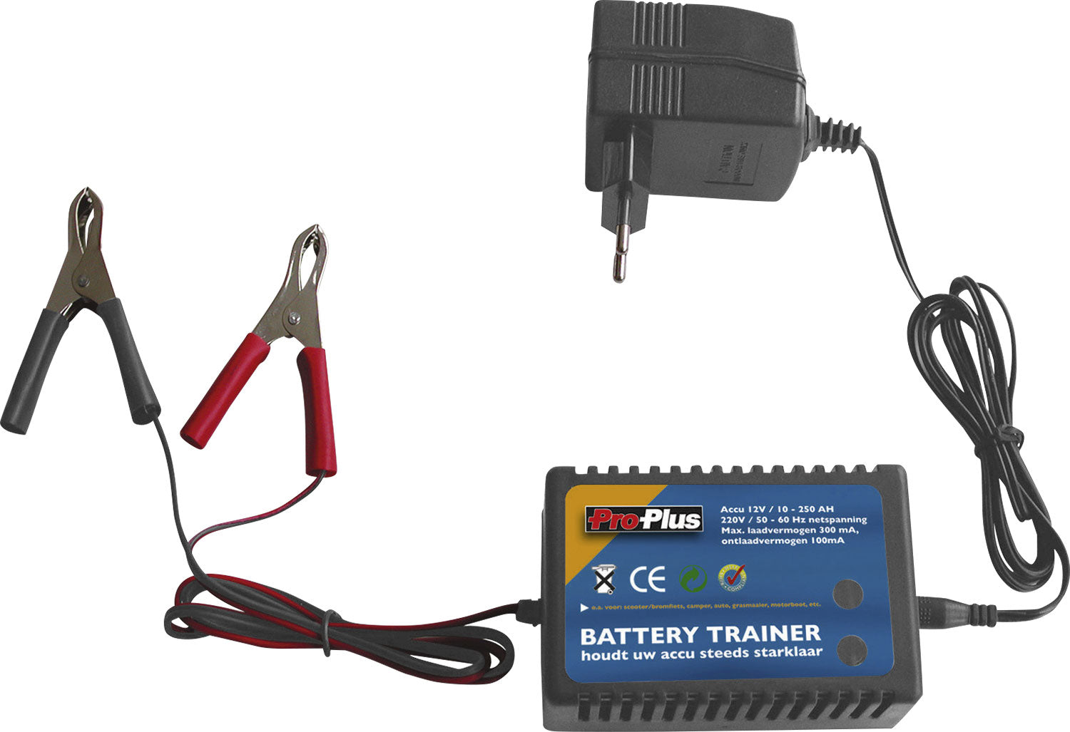 Batteritrener 12V for vedlikeholdslading 10-250 Ah - ProPlus for bobil