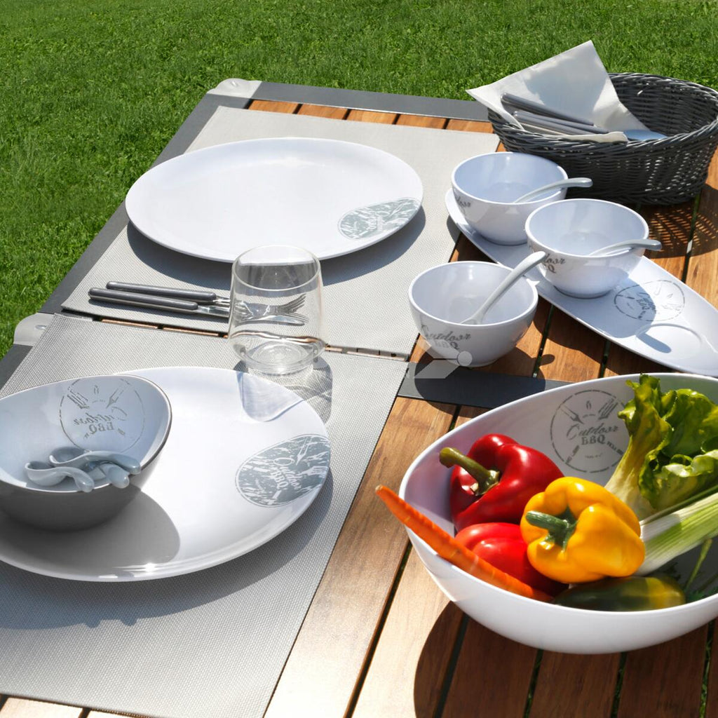 BBGrill appetittskåler i melamin 3-er sett med antiskli bakside