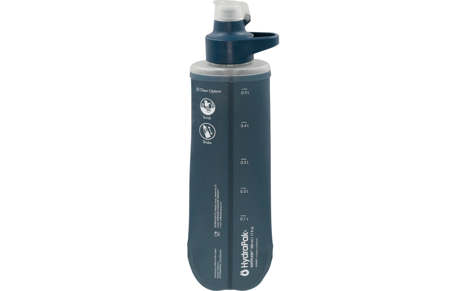 BeFree AC vannfilter med aktivkull 0,5L ultralett fleksibel flaske