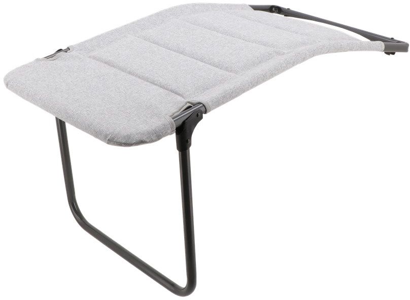 Beinstøtte Bloomingdale Comfort grå aluminium 48x74 cm festet på stol