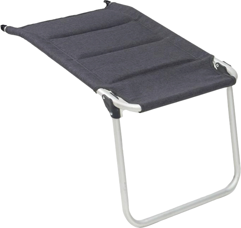 Beinstøtte Povo grå polyester 48x70 cm for campingkomfort