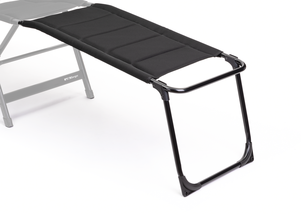 Beinstøtte Tesino med 3D-mesh aluminium forfra