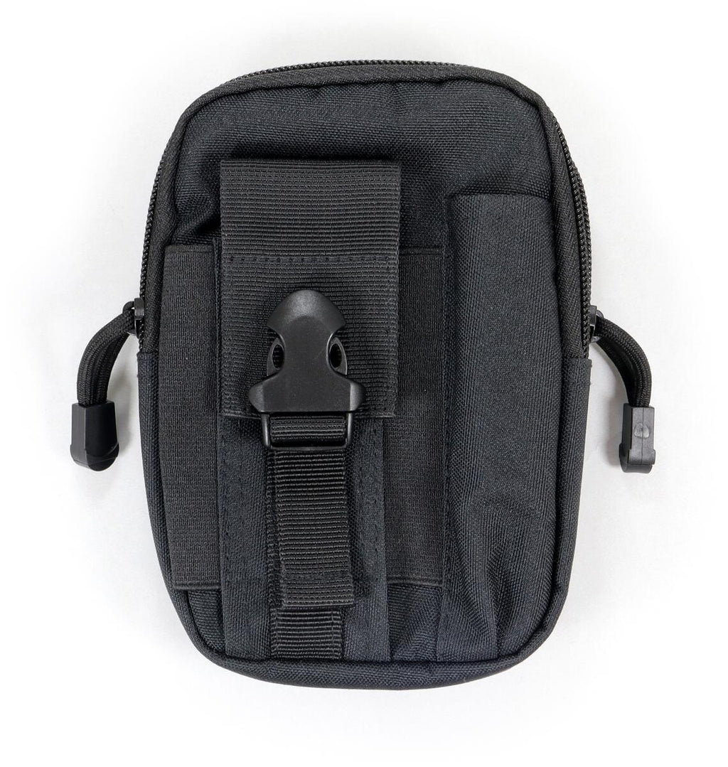 Detalj av glidelås på Belteveske organizer 11x4x17 cm polyester med Molle