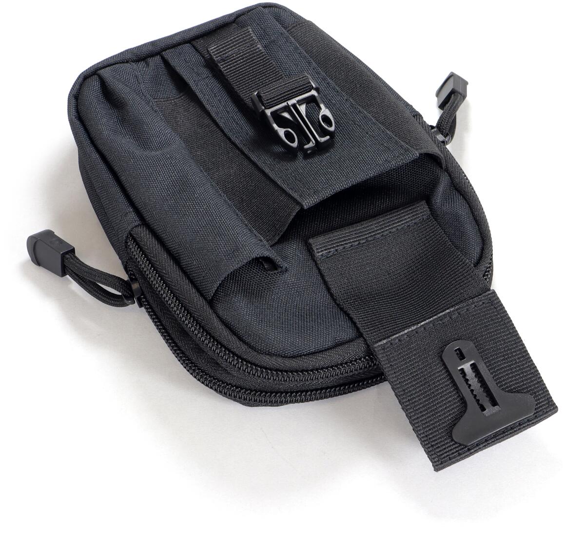 Montert Belteveske organizer 11x4x17 cm polyester med Molle på ryggsekk