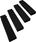 Benforlengelse 4-pakning 18 cm for feltseng svart - Disc-O-Bed forfra