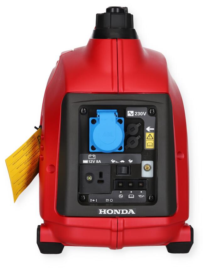 Bensindrevet generator EU10i 1 kW inverter 13 kg bakside