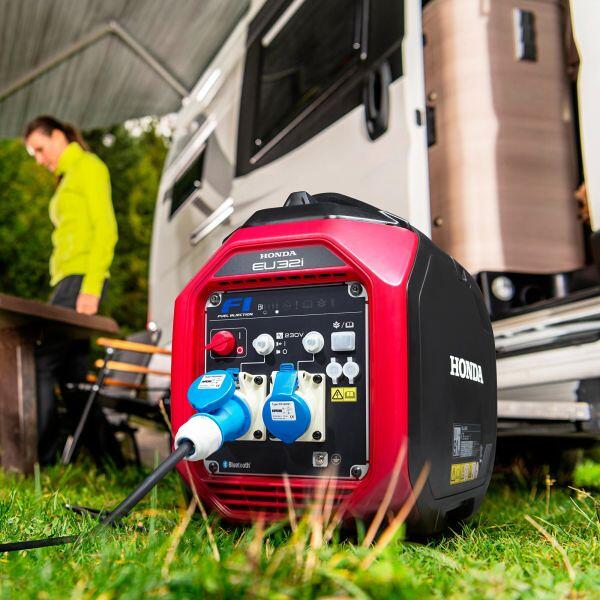 Detalj av Bensingenerator EU32i inverter 3,2 kW 230V CEE - Honda