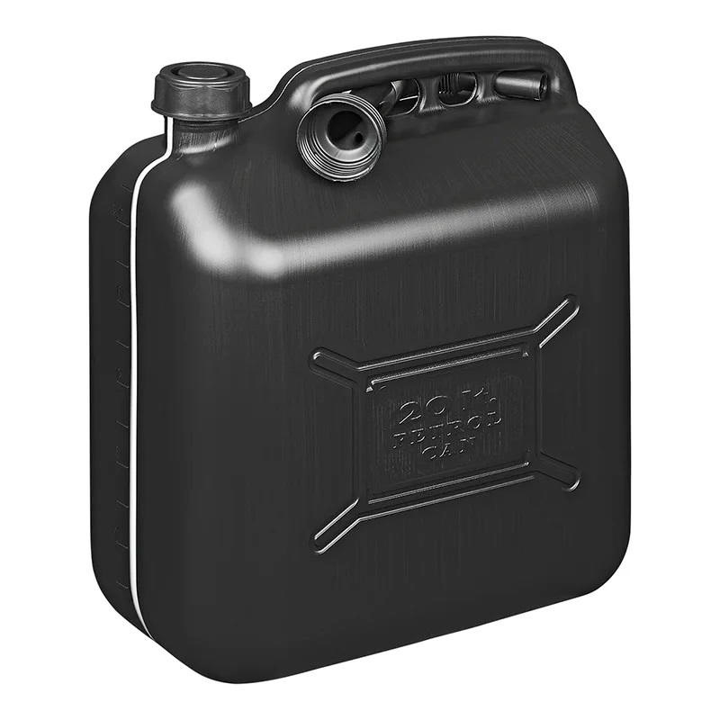 Bensinkanne i plast svart 20 liter med siktvindu - ProPlus forfra