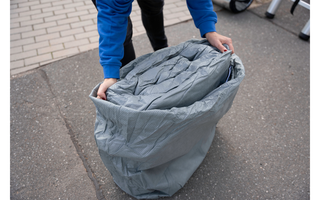 Beskyttelsestrekk StrongProtect for bobil og van 550-610 cm bakside