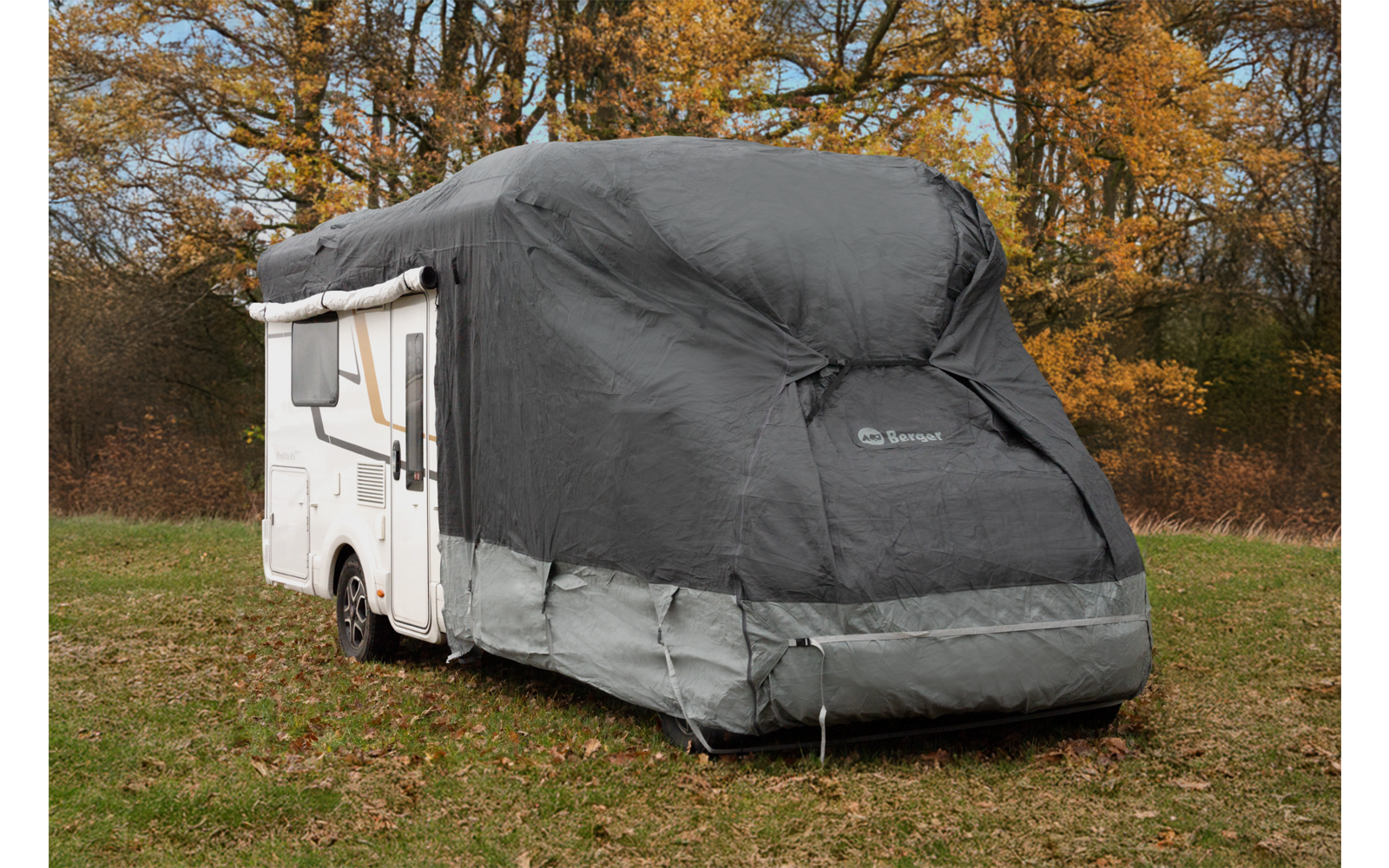 Beskyttelsestrekk StrongProtect Plus for bobil og van 500-550 cm bakside