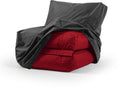 Beskyttelsestrekk for sittesekk Twist svart polyester forfra