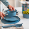 Bestikksett KLIKK 3 deler bio-sirkulært materiale detalj