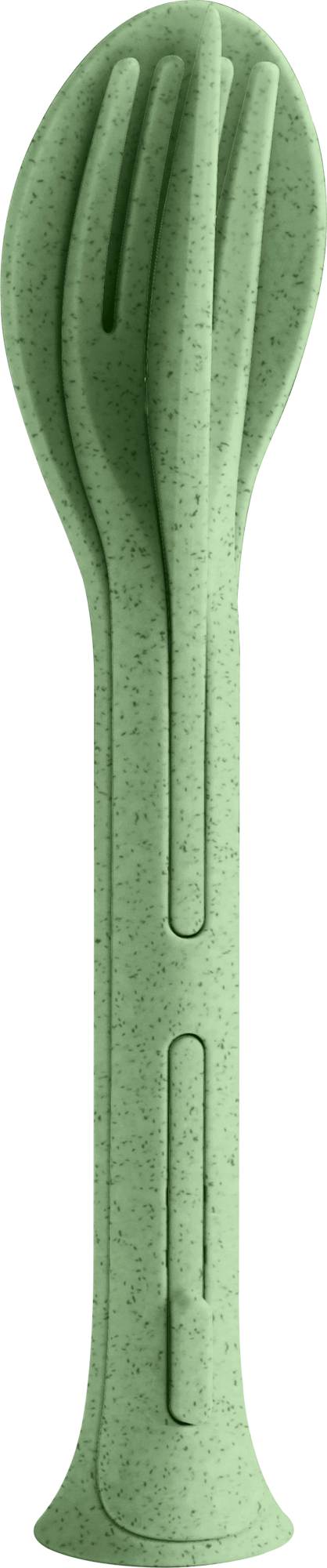 Bestikksett KLIKK Pocket 3-delers kompakt 17 cm - Koziol forfra