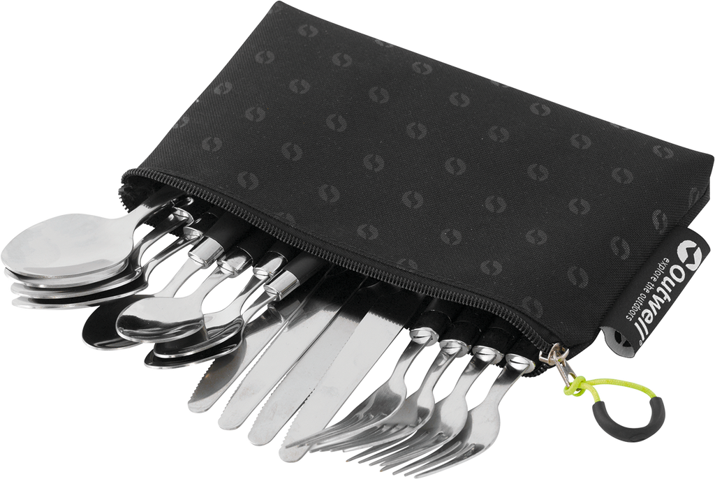Bestikksett Turon 16-delt med etui for 4 personer - Outwell forfra