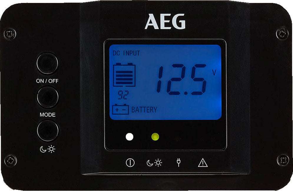 Betjeningsenhet BT 30 for sinus vekselretter med LCD fra AEG front
