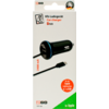Billader 12/24V med USB og USB-C 140 cm - 2GO montert i bil