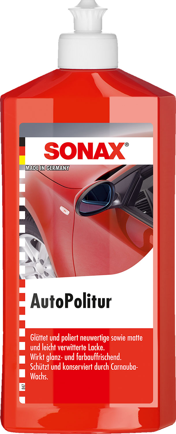 Bilpolish for matte og lett forvitrede lakker 500 ml - Sonax forfra