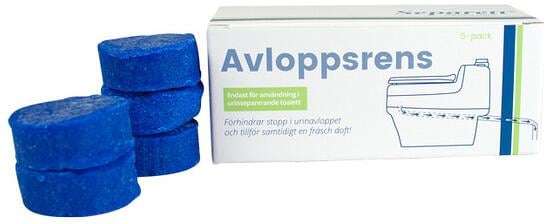 Detalj av Bio-avløpsrenser for skilletoalett Villa Pee Tiny Rescue 5 tabs - Separett