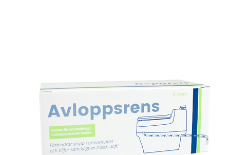 Bio avløpsrenser for separasjonstoalett 5-pakning - Separett forfra