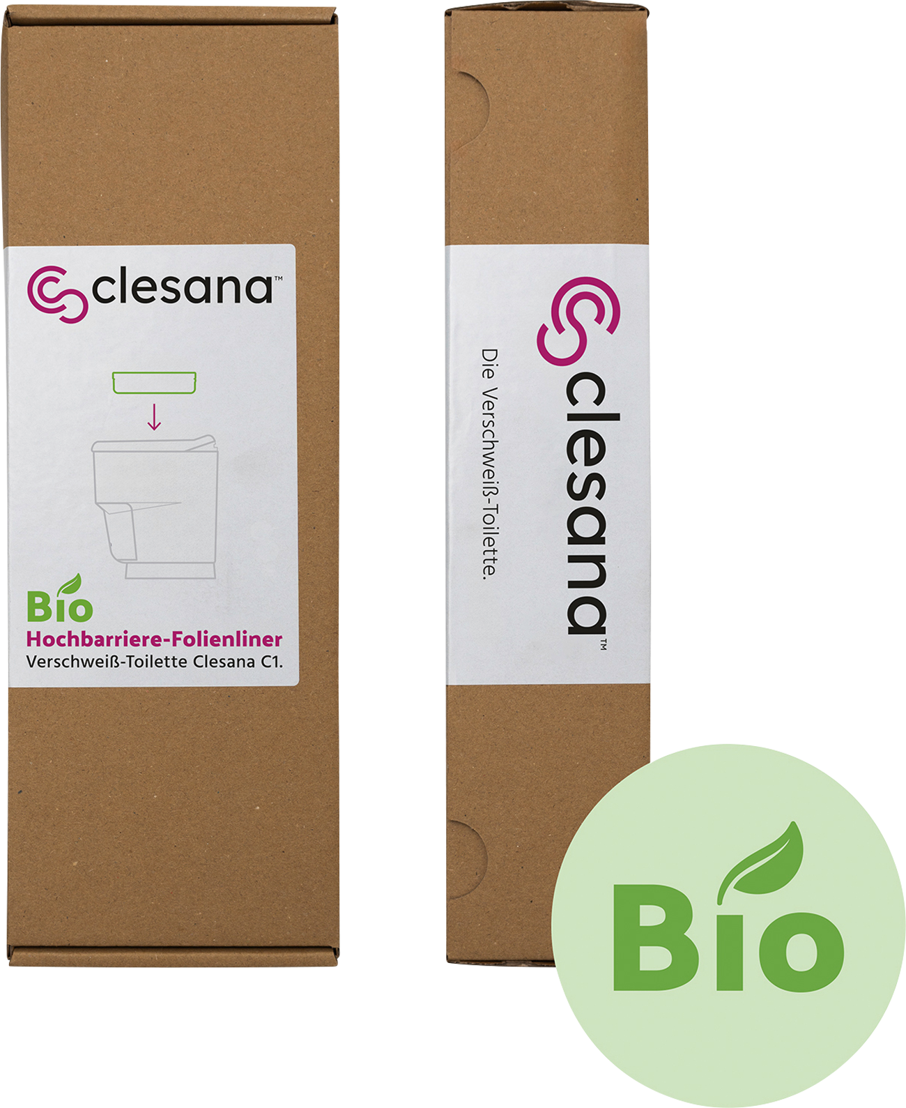 Bio folieliner for vannløst sveisetoalett C1 fra Clesana