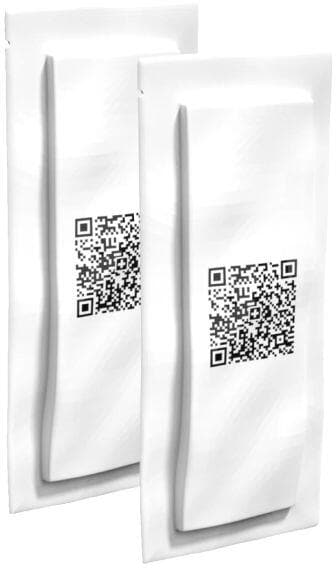 Bio toalettposer med barrierefolie for C1, 2-pack forfra