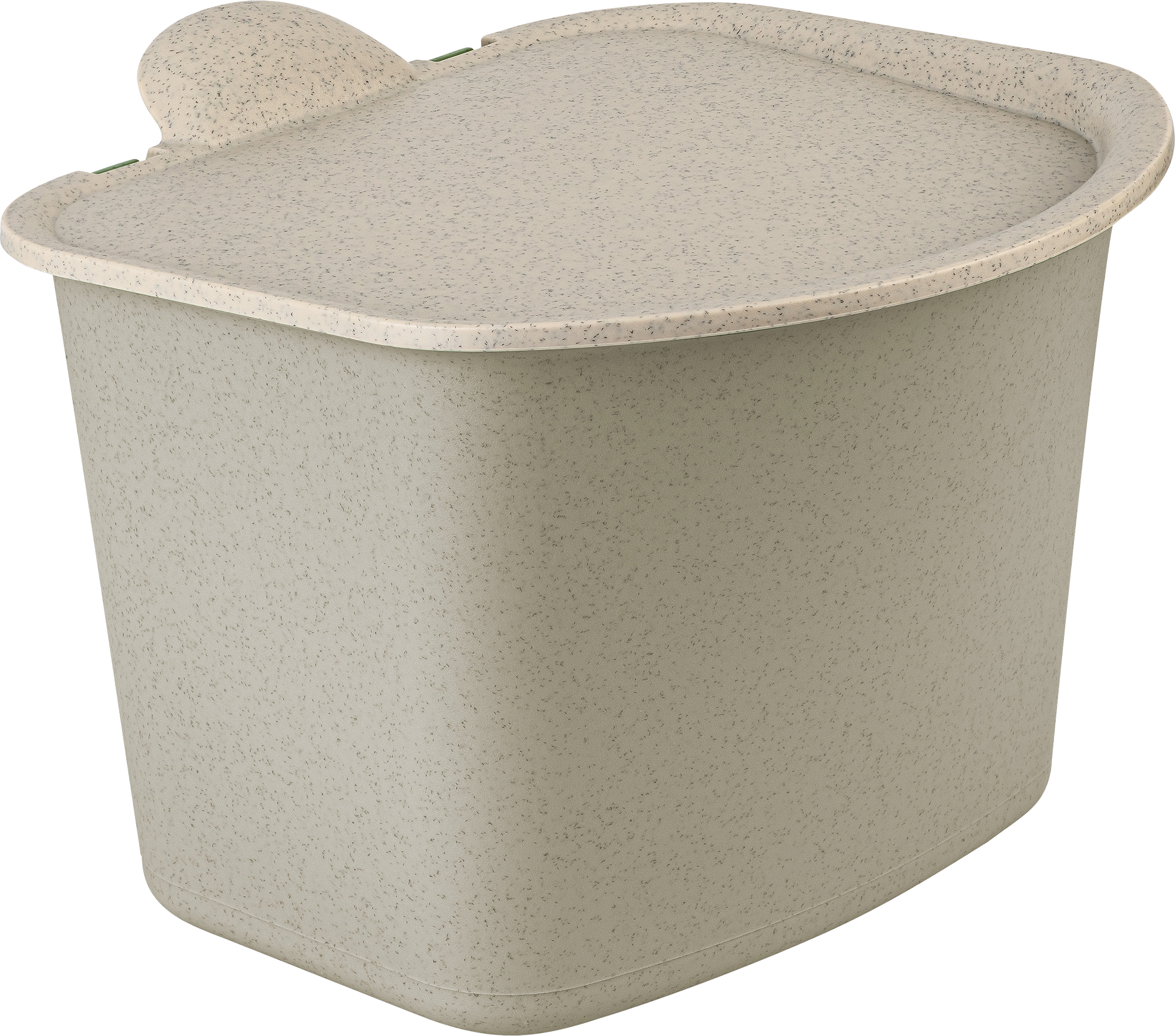 Bioavfallsbeholder Bibo med lokk 22,5x20,8x16 cm nature leaf green