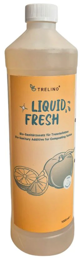 Biologisk tilsetning for urinbeholder 1 liter sitrusduft - Trelino forfra
