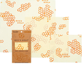 bivoksark 3-pakning små mellomstore og store beeswrap forfra
