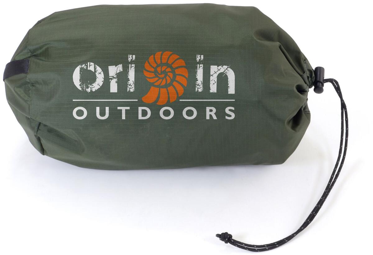 Nærbilde av glidelås på Bivuakksekk 230x85 cm vanntett - Origin Outdoors