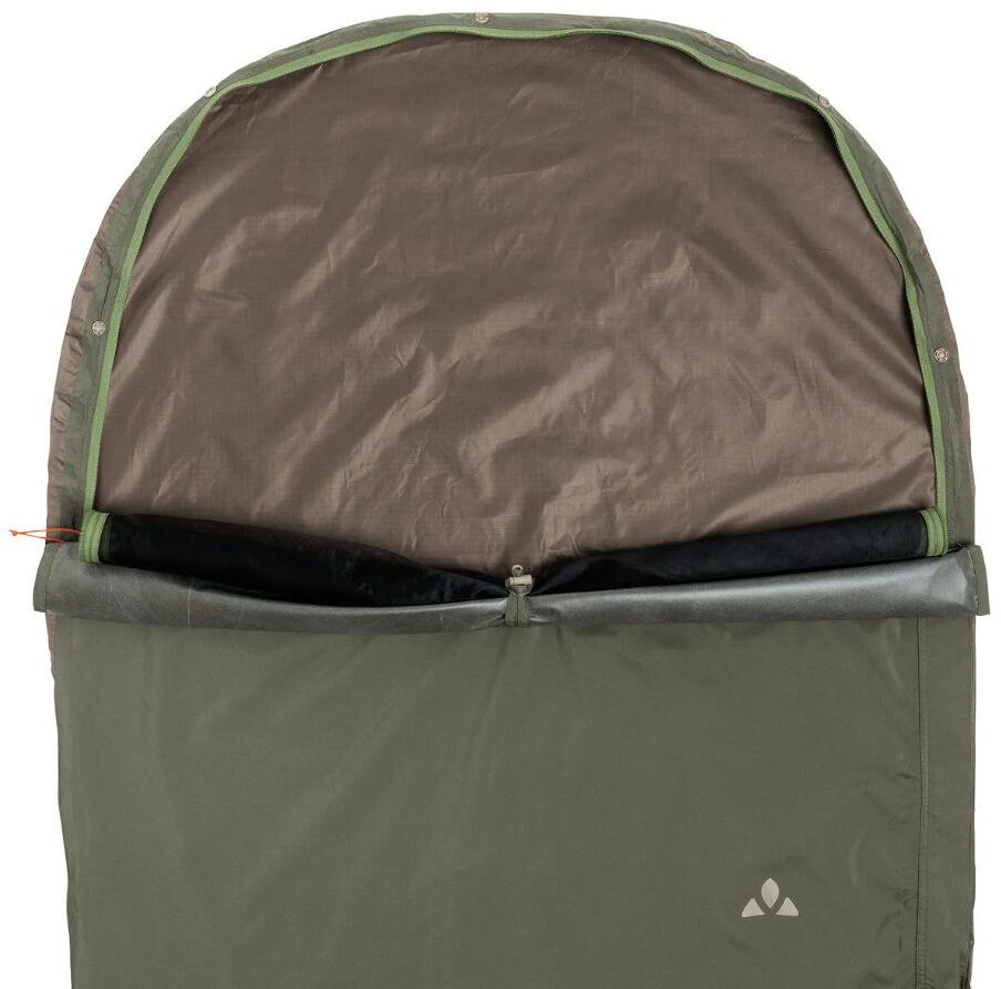 Bivuakksekk Camp Bivy detalj av trykknapper