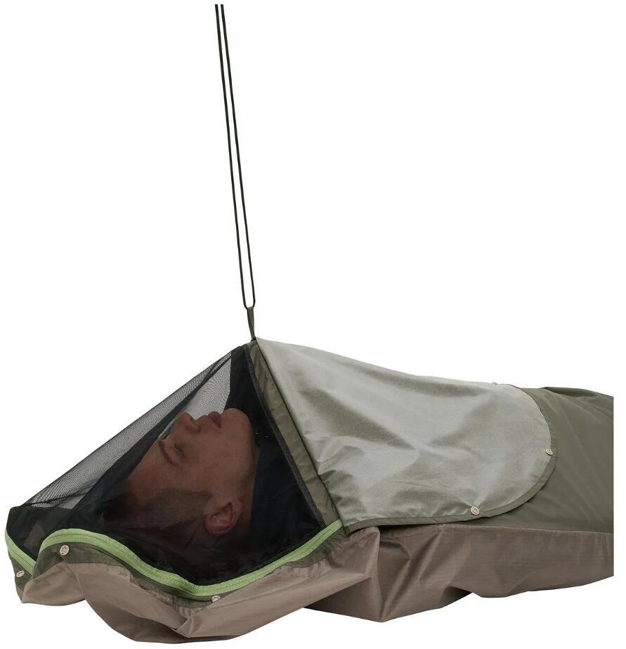 Bivuakksekk Camp Bivy grønn farge nærbilde