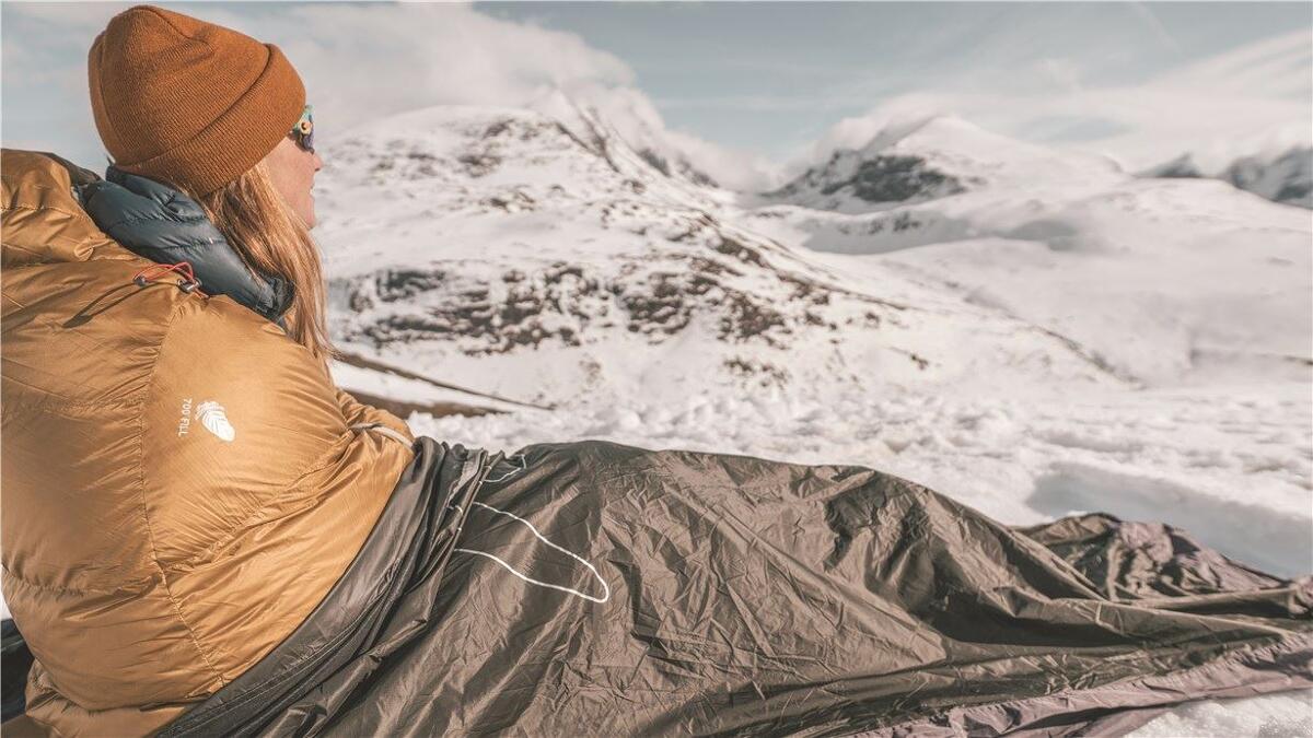 Detalj av glidelås på Bivuakksekk Mountain 230x90x60 cm 495 g nylon