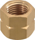 Blindmutter G1/4 LH messing med pakning - GOK for tilkobling