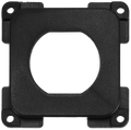 Blindplate med hull for stikkontakt C-Line svart forfra