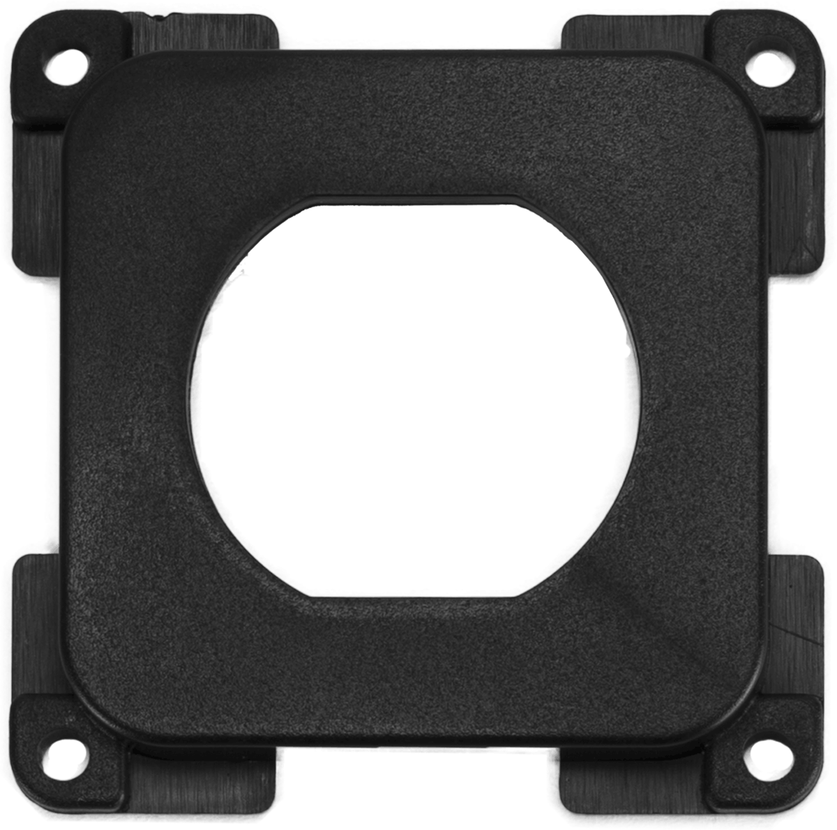 Blindplate med hull for stikkontakt C-Line svart forfra