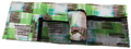 Blockpattern sidelomme organizer for Kid-O-Bed forfra