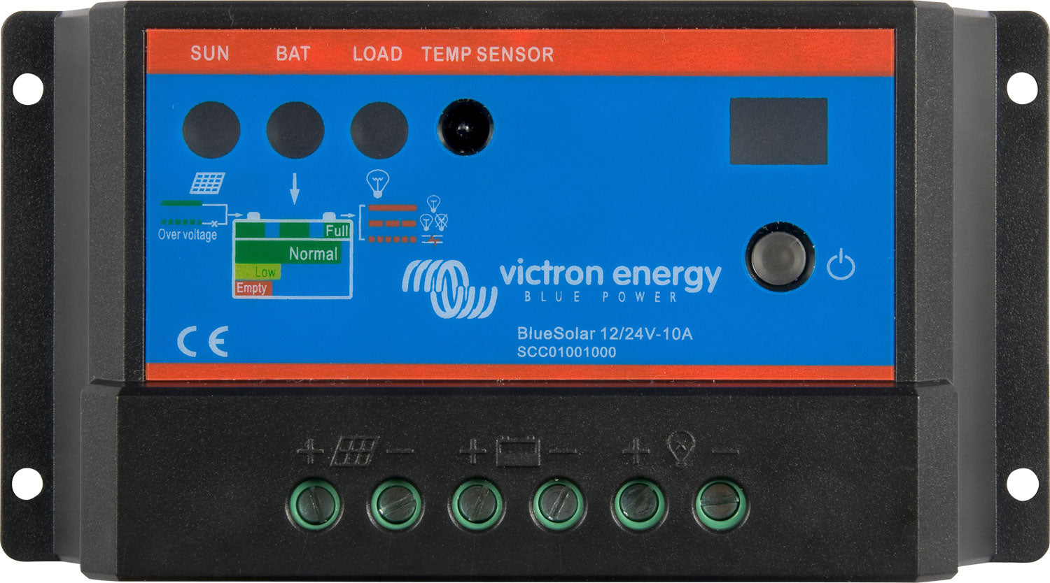 BlueSolar PWM-Light laderegulator 12/24V 5A - Victron Energy forfra