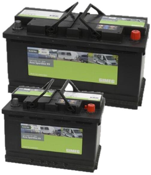 Bly-syre-batteri Sportline RV semi-traksjon 12V forfra