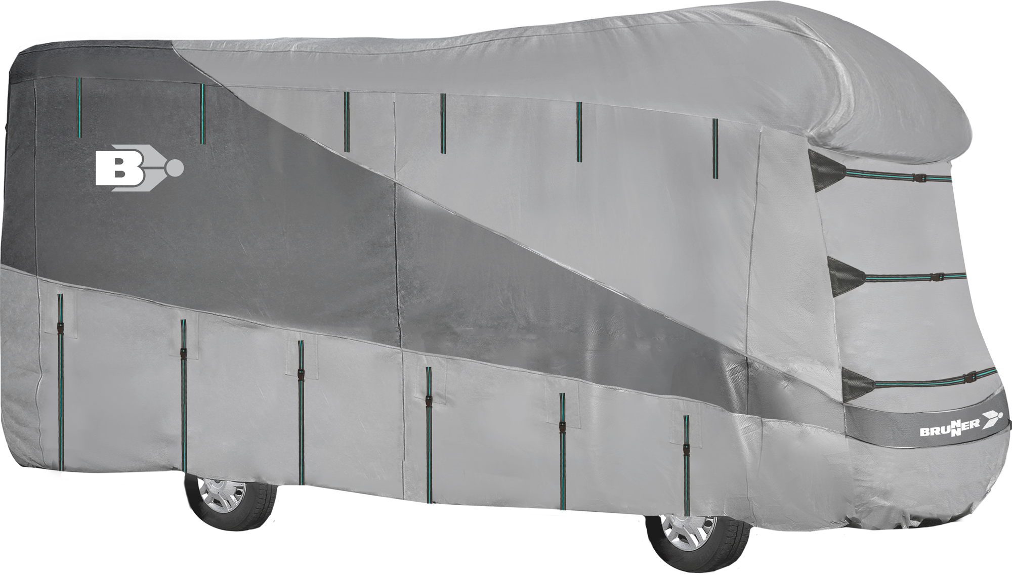 Bobilovertrekk Camper Cover Polycoat grå foran