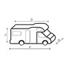 Nærbilde av glidelås på Bobiltrekk Camper Cover Design 12M