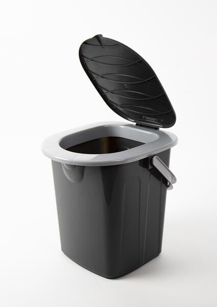 Bøttetoalett mobilt med avtakbart lokk 19L 1,0 kg - Camp4 bakside