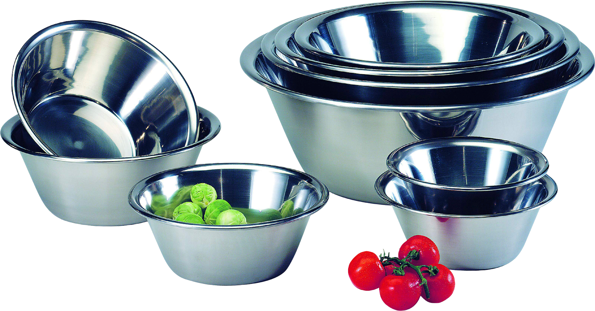 Bolle i rustfritt stål 18/10, 0,5 l, Ø 16 cm - ELO forfra
