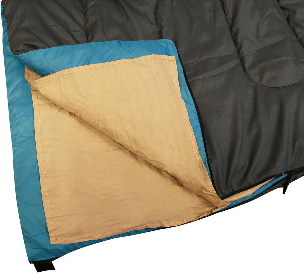 Bomullslakenpose for mumiesovepose 240x85 cm beige bakside