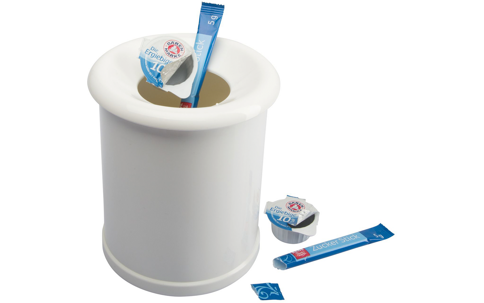Bordavfallsbeholder 1 liter i porselensoptikk - Westmark bakside