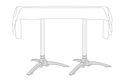 Bordben Tube Pro 70 cm aluminium forfra