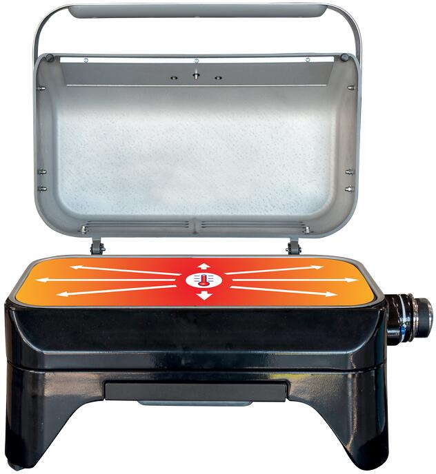 Detalj av grillflate på Bordgrill Attitude 1200 2go R 2,4 kW