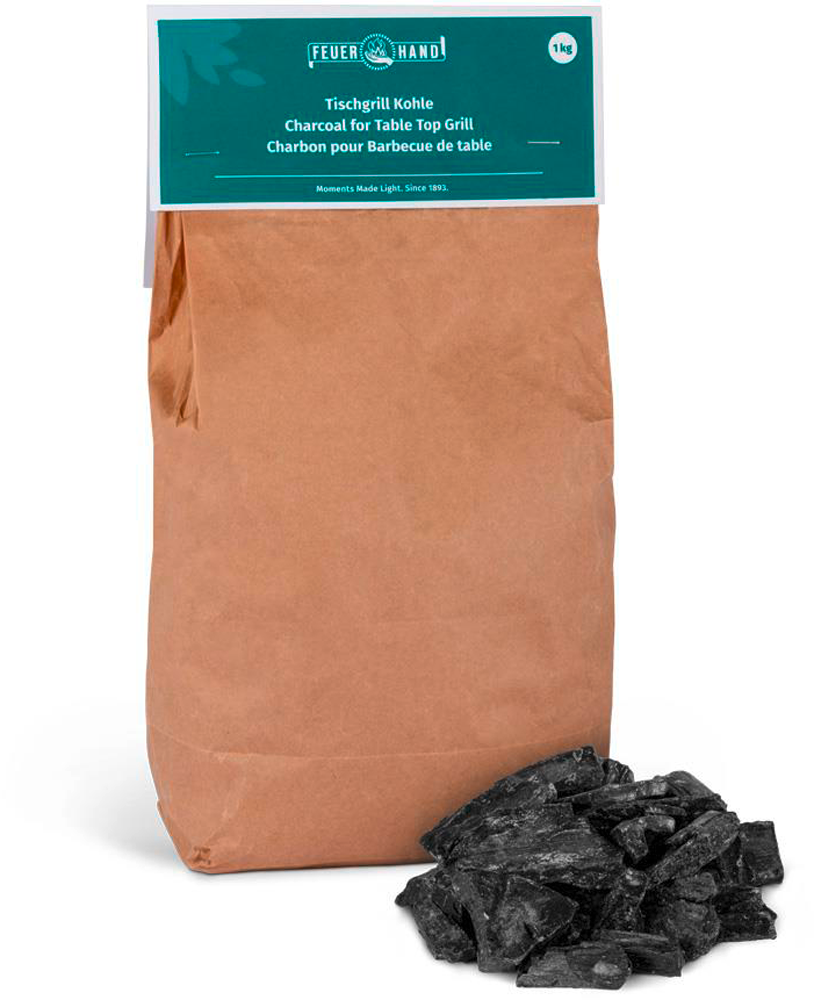 Bordgrillkull 1 kg etterfyllingspakke for Tamber bordgrill forfra