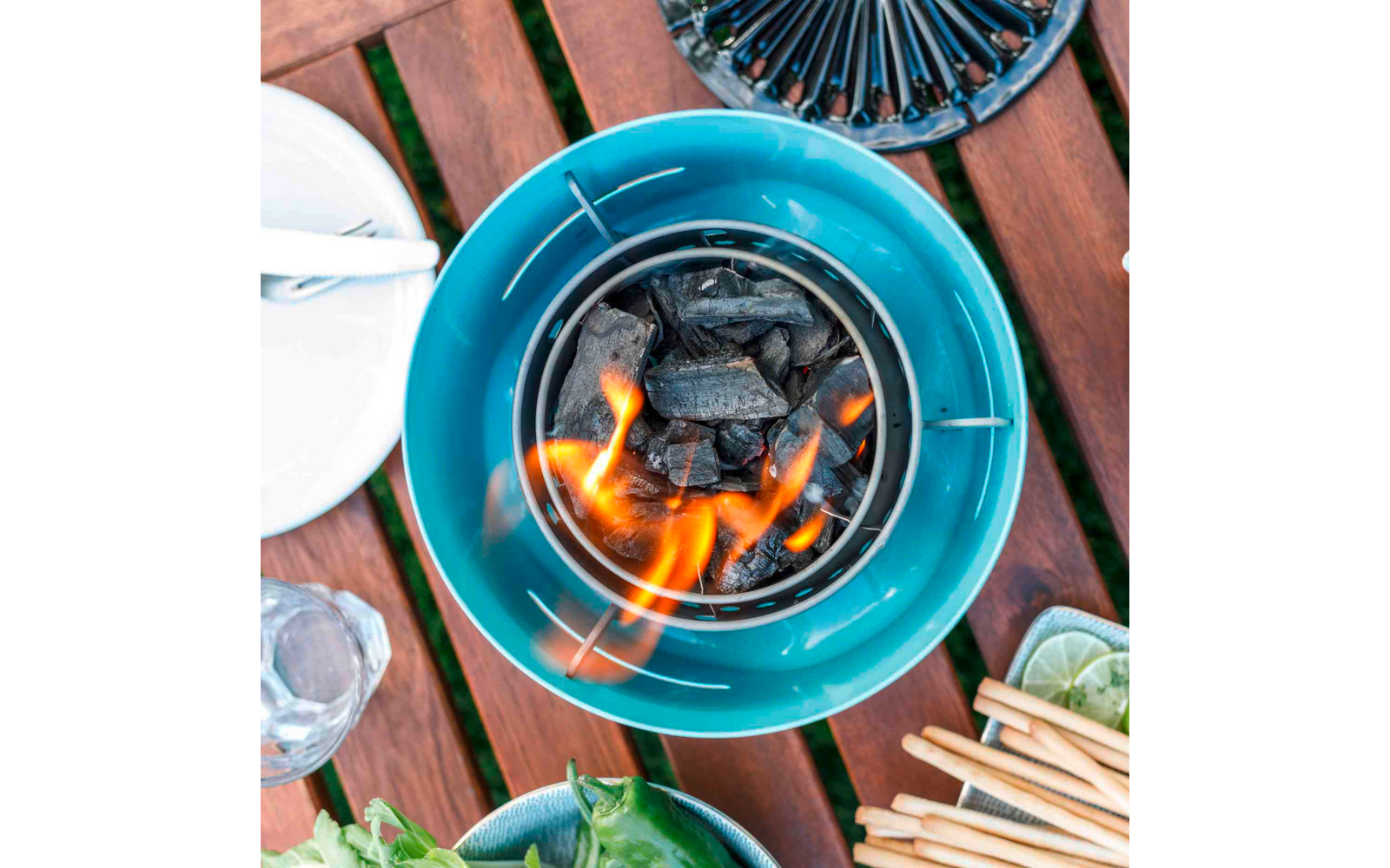 Nærbilde av Bordgrillkull 1 kg etterfyllingspakke for Tamber bordgrill